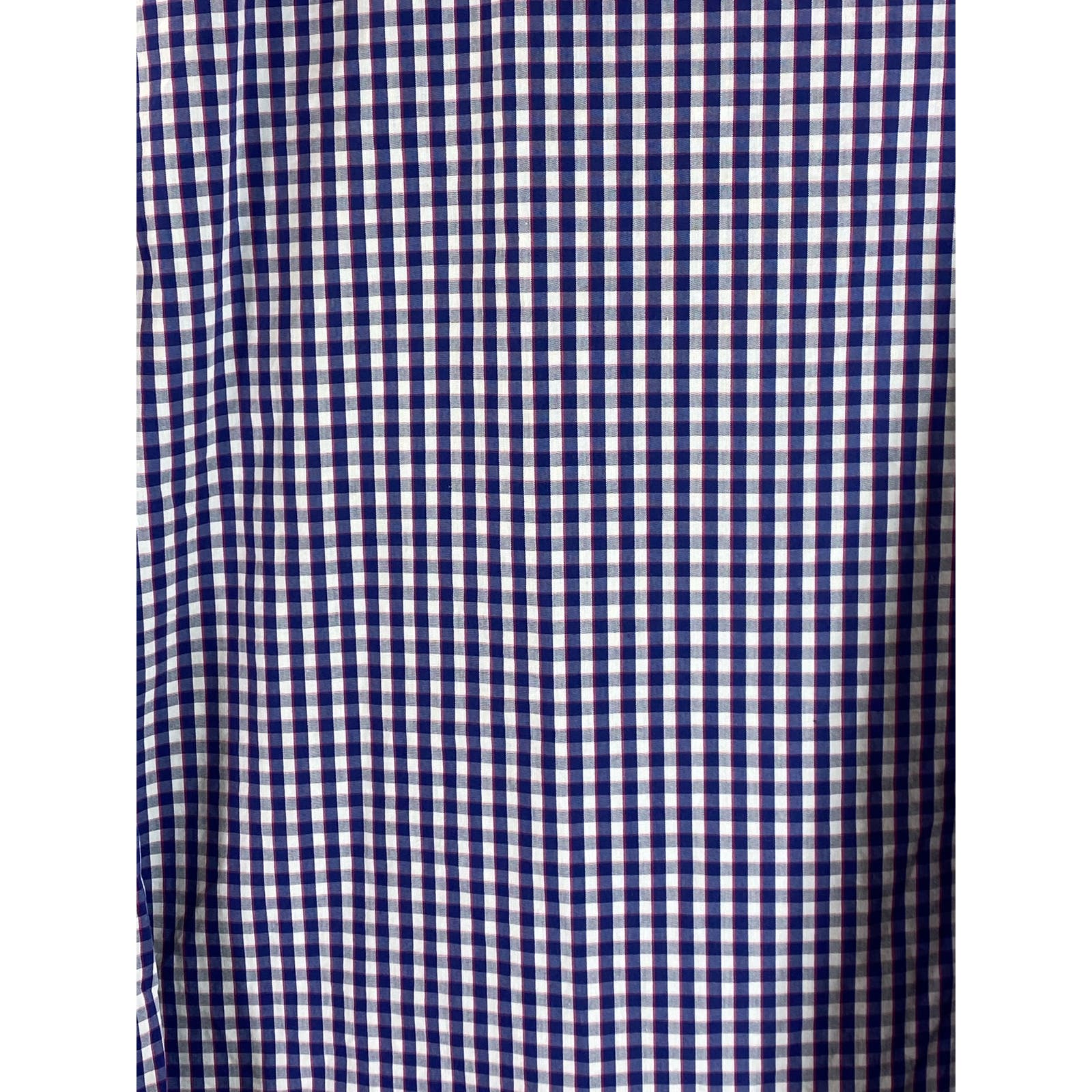 J. CREW Men's Blue Gingham Slim-Fit Performance Button-Up Long-Sleeve Shirt SZXL