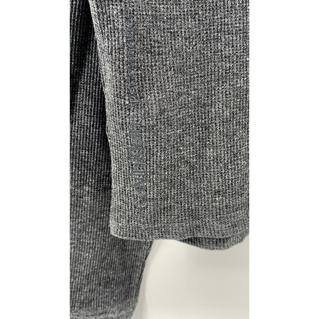 CALVIN KLEIN Women's Charcoal Performance Stretch Thermal Turtleneck Sweater SZM
