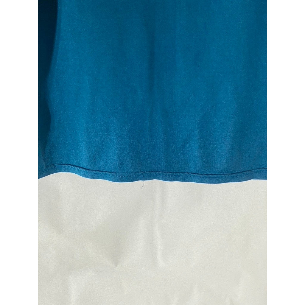 UNBRANDED Women's Dark Blue Crewneck Short Sleeve Top SZ M