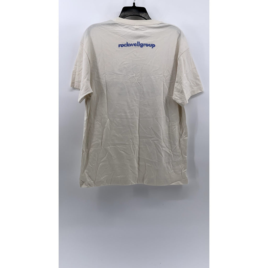 BELLA+CANVAS Men's Beige Graphic T-Shirt SZ M