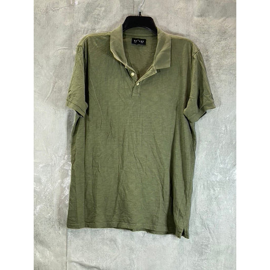 VELVET BY GRAHAM & SPENCER Men's Green Short Sleeve Polo Shirt SZ M