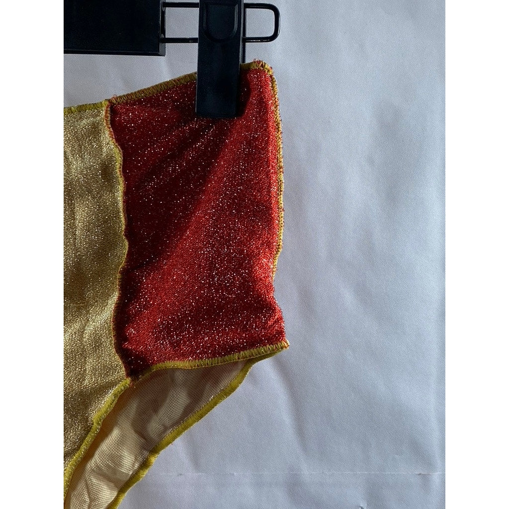 UNBRANDED Women's Tan-Red-Pink Colorblock Metallic Underwear SZ S