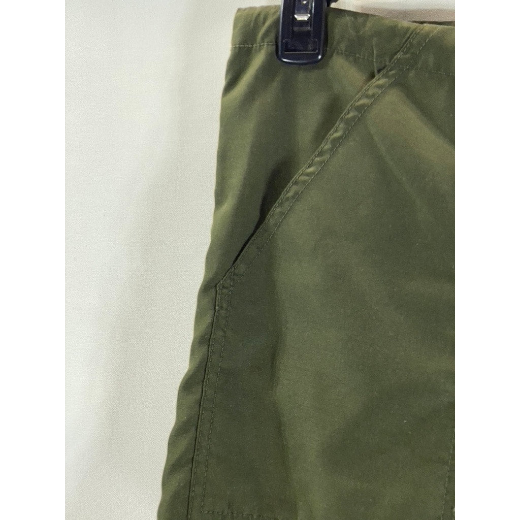 TOMMY HILFIGER Women's Dark Olive Vintage Pull-On Straight Mini Skirt SZ 6