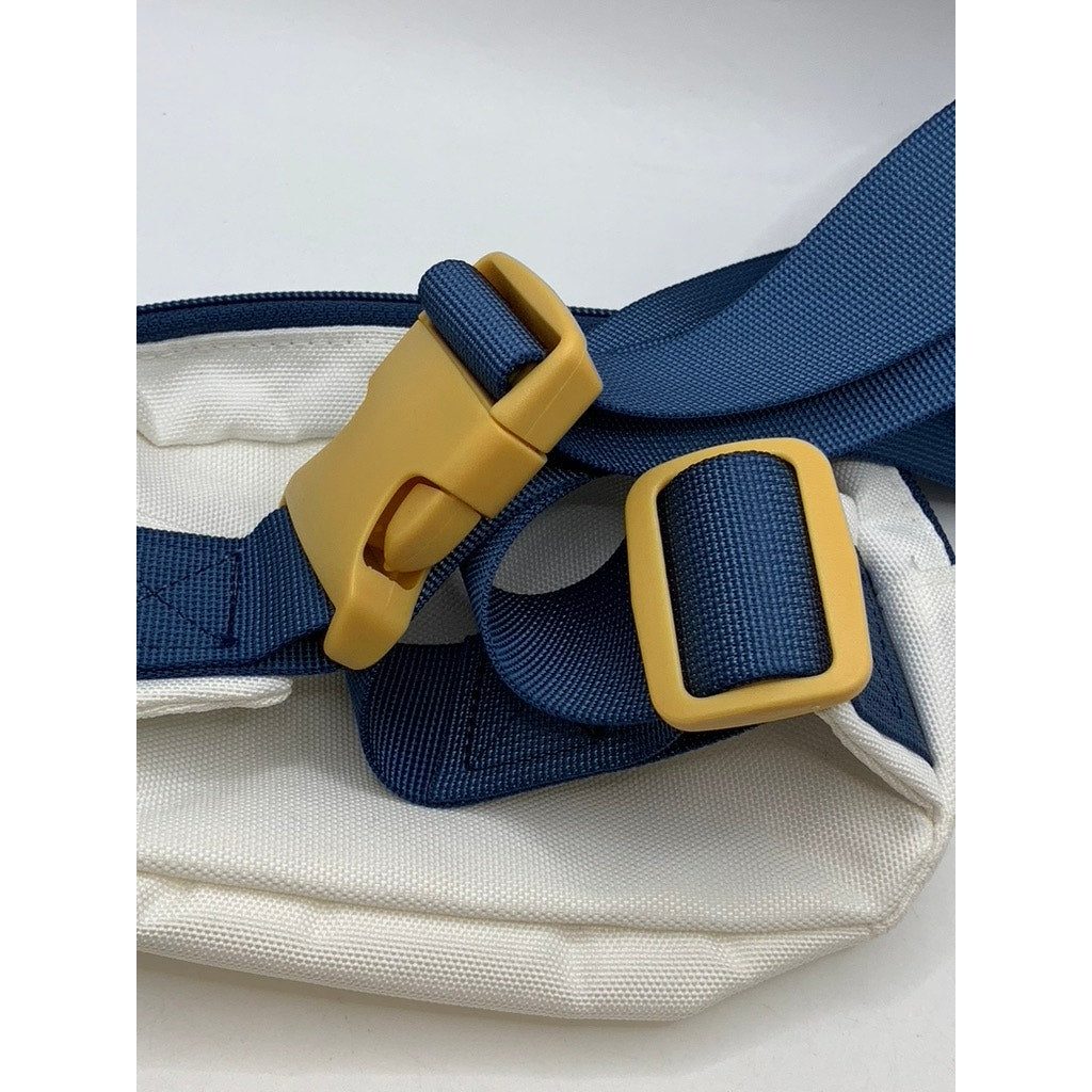 UNBRANDED Women's White-Blue Lightweight Logo Fanny Pack SZ OS