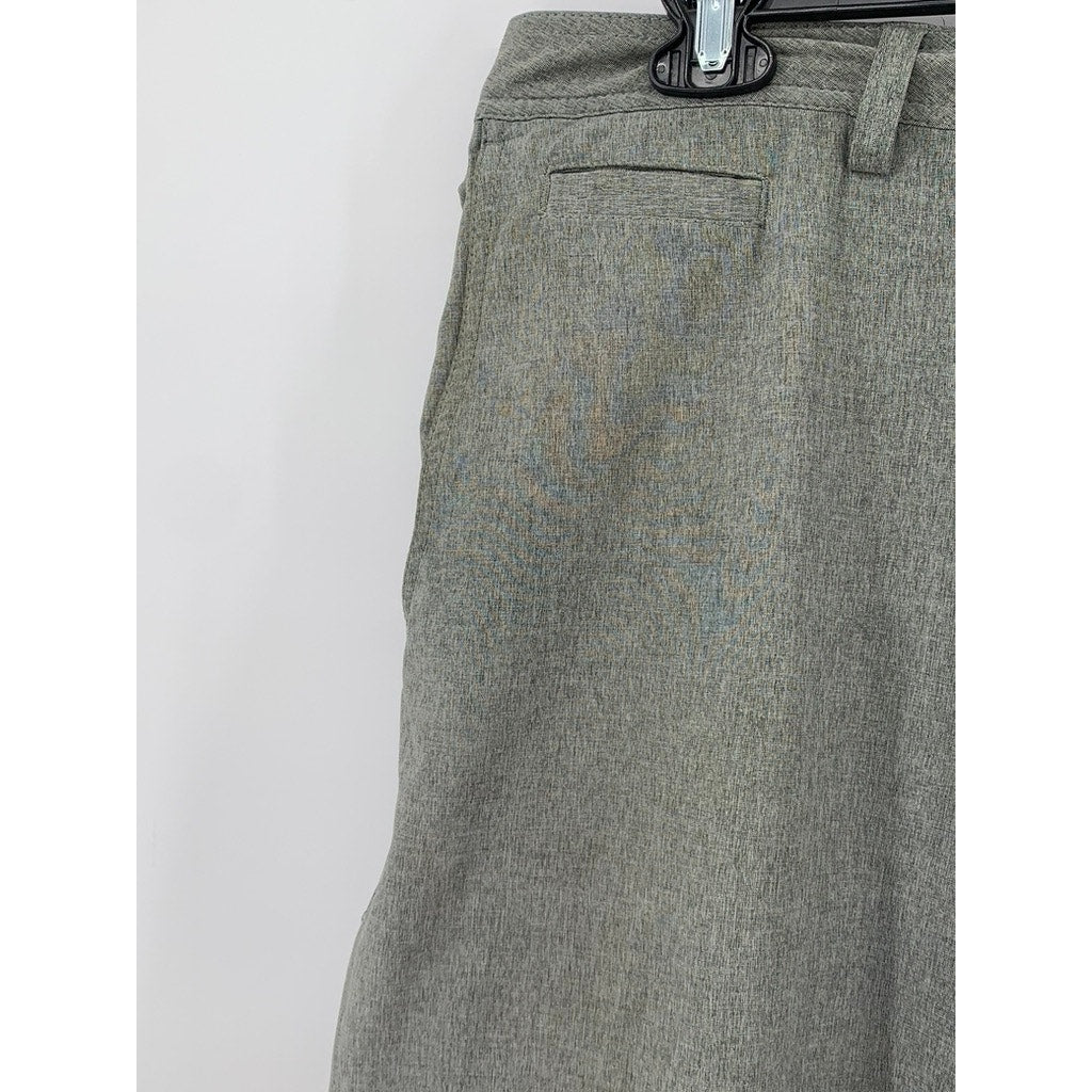 LINKSOUL Men's Gray Heather Regular-Fit Shorts SZ 40