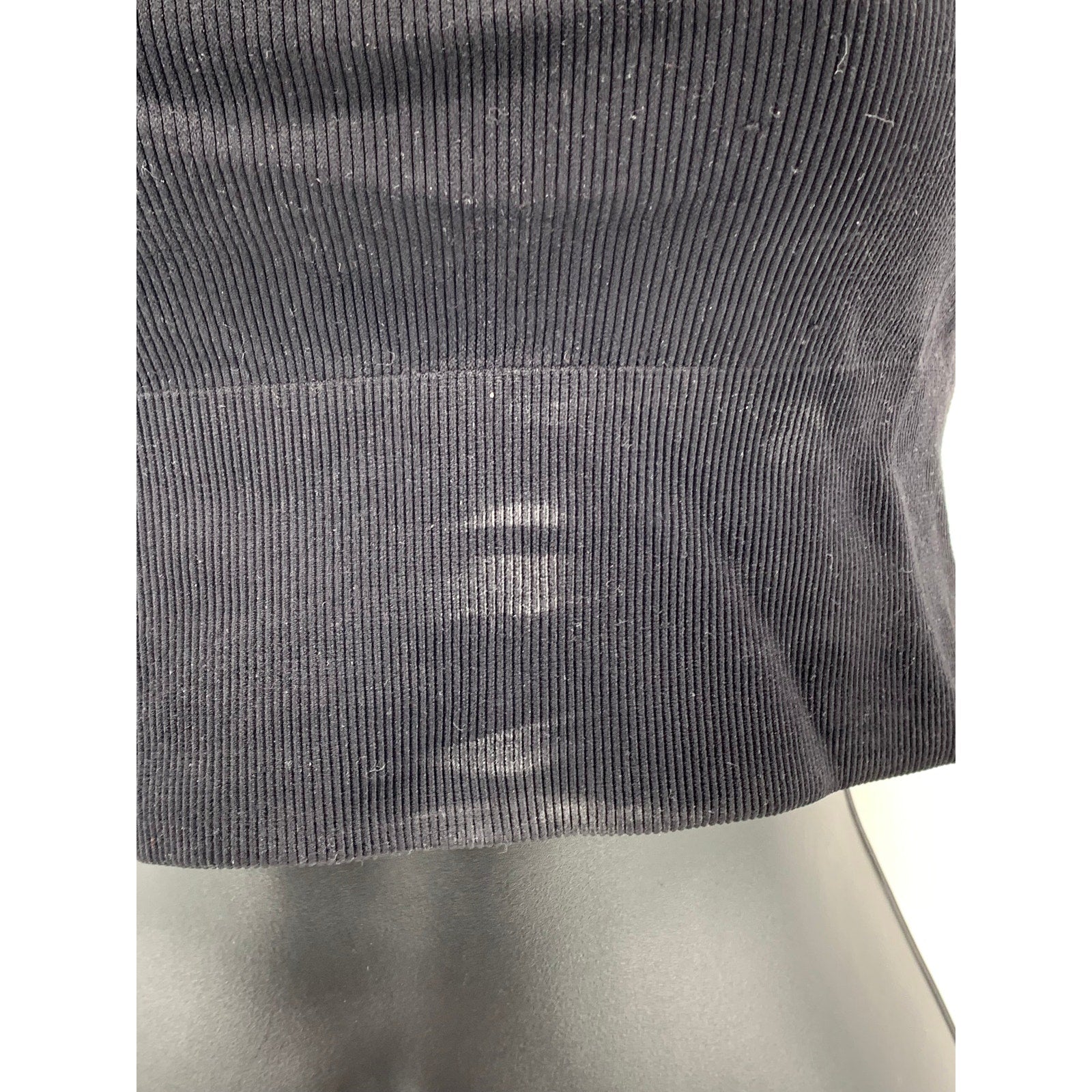 UNBRANDED Women's Black Solid Halter Spaghetti-Strap Cropped Cami Top SZ XS