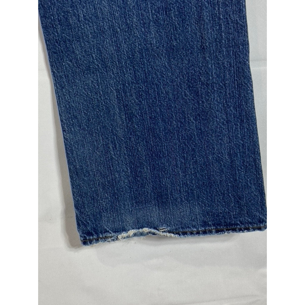 UNIONBAY Men's Blue Vintage Loose-Fit Straight Leg Five-Pocket Jeans SZ 36X34