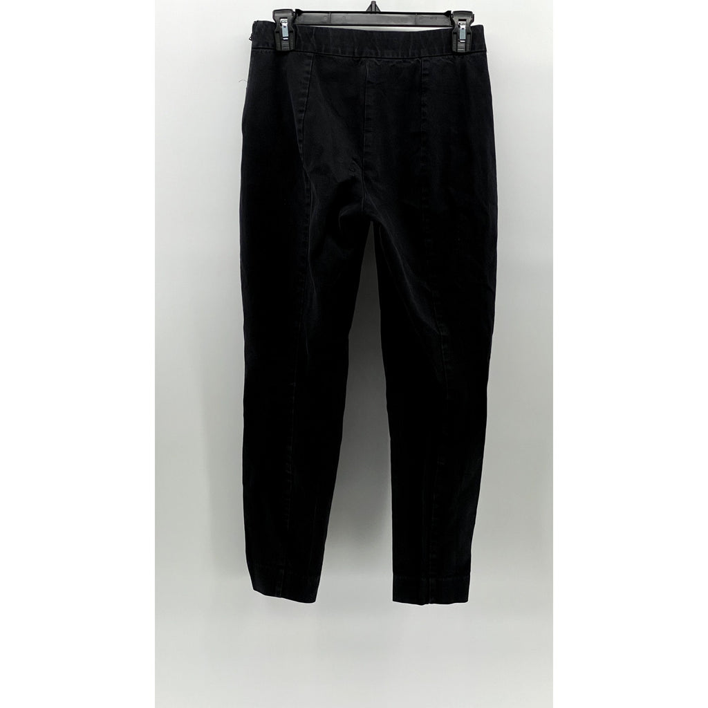 EVERLANE Women's Black Pocketless Slim-Leg Regular-Fit Ankle Pant SZ 4