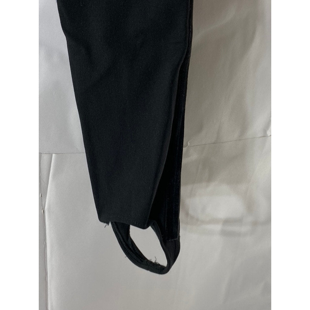 MR. CAT By Isabel De Pedro Women's Black Button-Front Skinny Stirrup Pant SZ 4