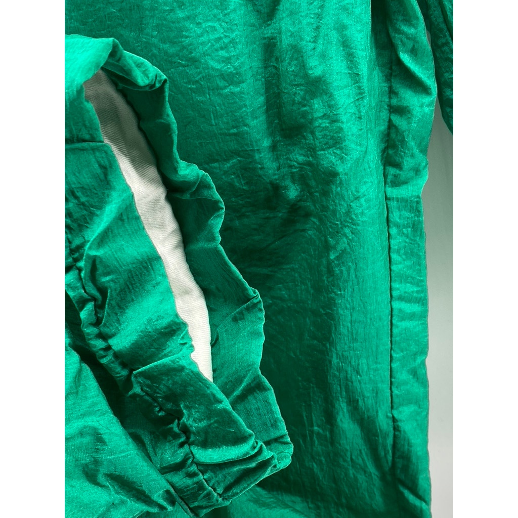 CHILI PEPPER Men's Vintage Green Nylon Drawstring Pull-On Lined Pants SZ L