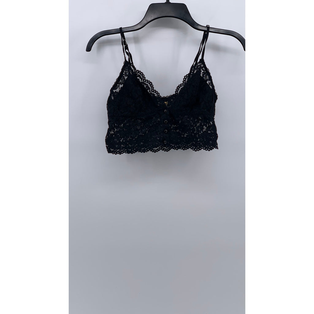 SEDUCTIVEWEAR By Cinema Etoile Women's Black Floral Lace V-Neck Bralette SZ S