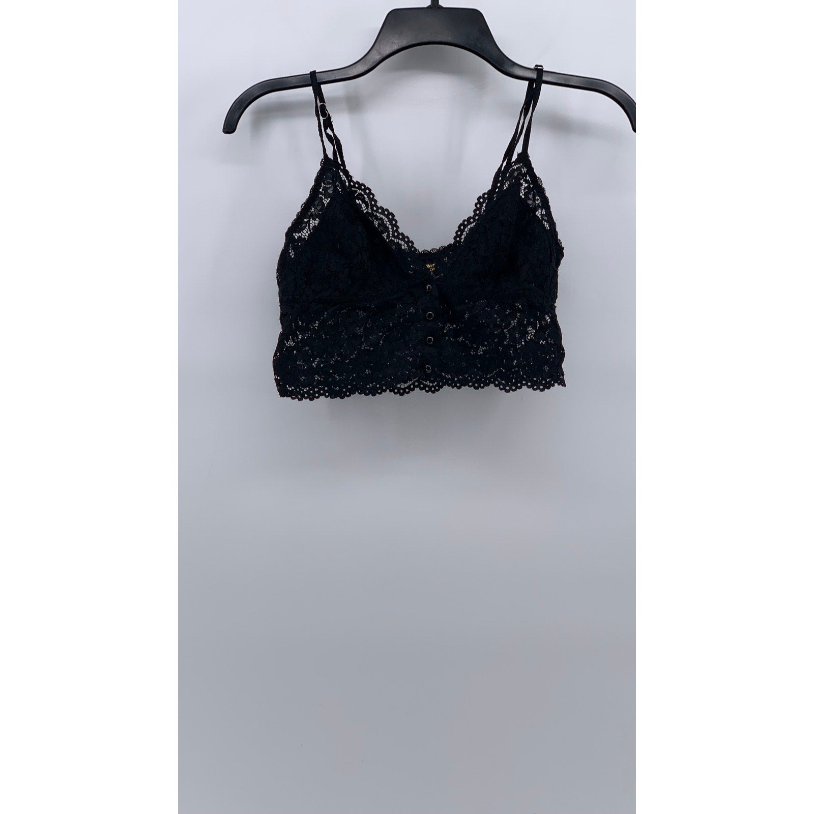 SEDUCTIVEWEAR By Cinema Etoile Women's Black Floral Lace V-Neck Bralette SZ S