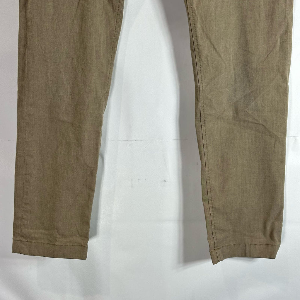 NORDSTROM Men's Brown Slim-Fit Flat Front CoolMax Performance Chino Pant SZ29X32