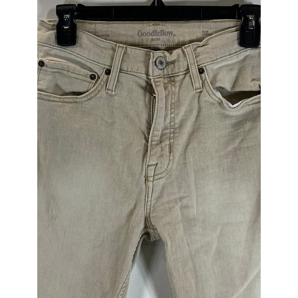 GOODFELLOW & CO Men's Beige Slim Cenido Total Flex Pant SZ 30X32