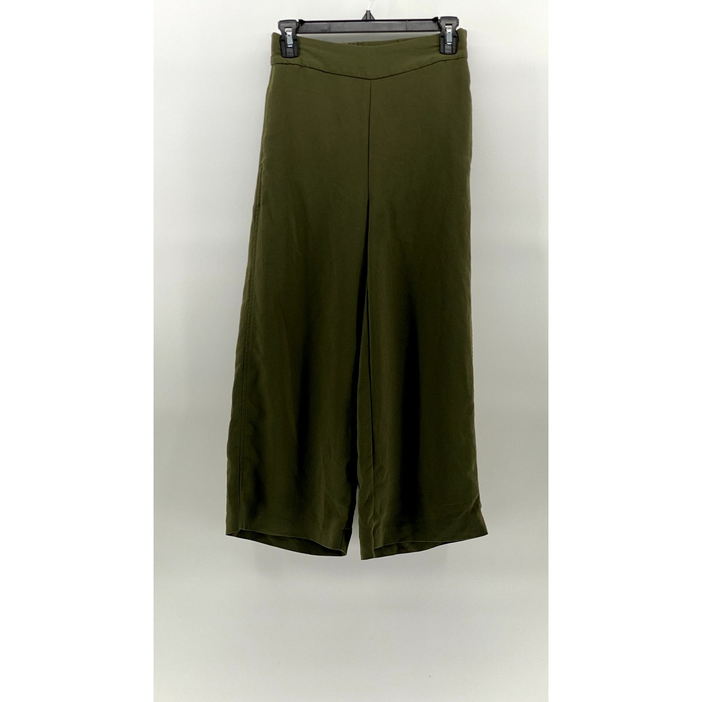MADEWELL Women's Kale Green Pull-On Drapey Wide-Leg Huston Pants SZ XS