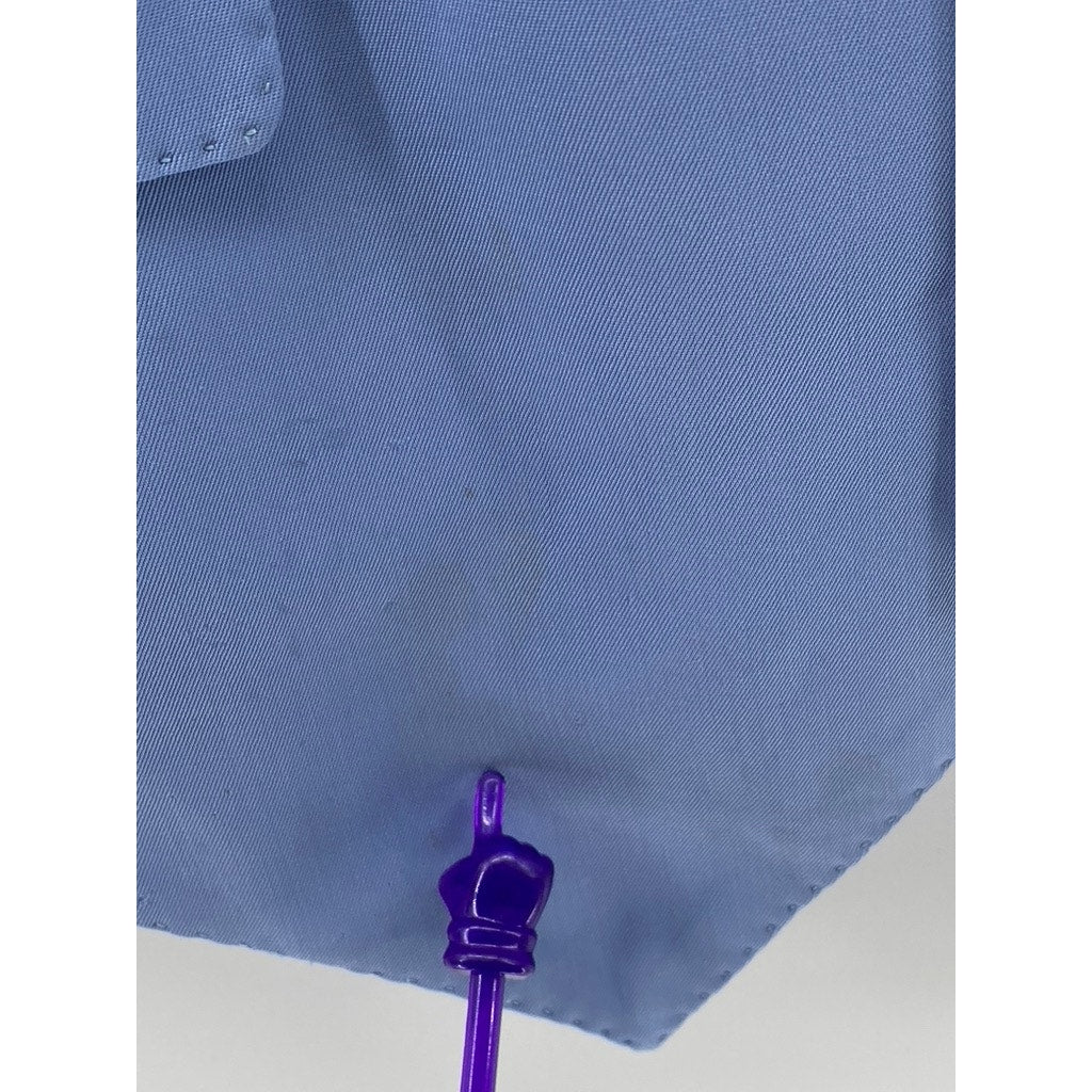 CUSTOME NATIONAL Men's Light Blue Wool Five-Button Adjustable Suit Vest SZ 48