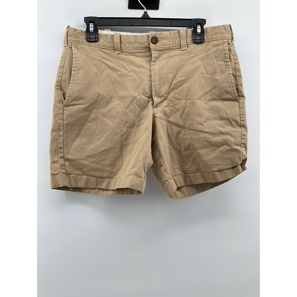 J.CREW Men's Tan Regular-Fit 7" Flex Chino Shorts SZ 31