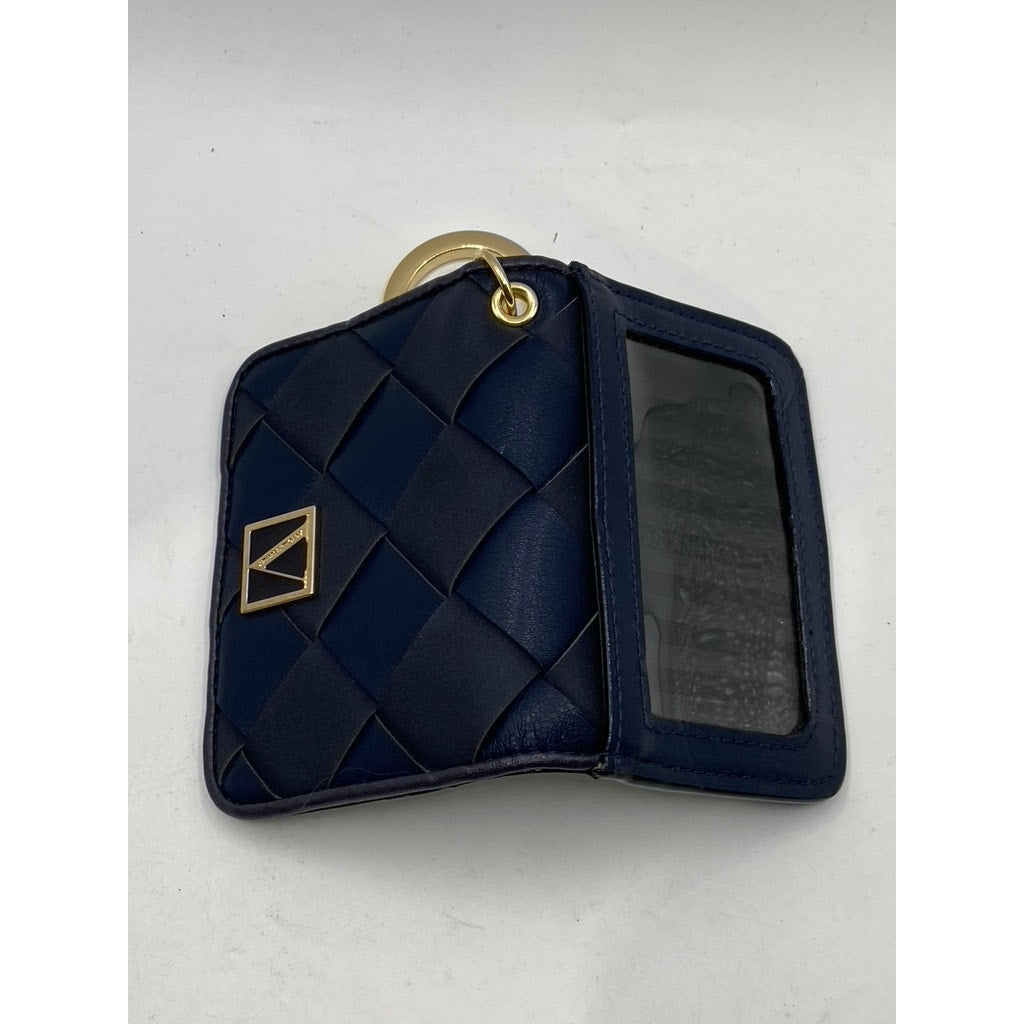 VICTORIA'S SECRET Women's Navy Blue Woven Small Wallet