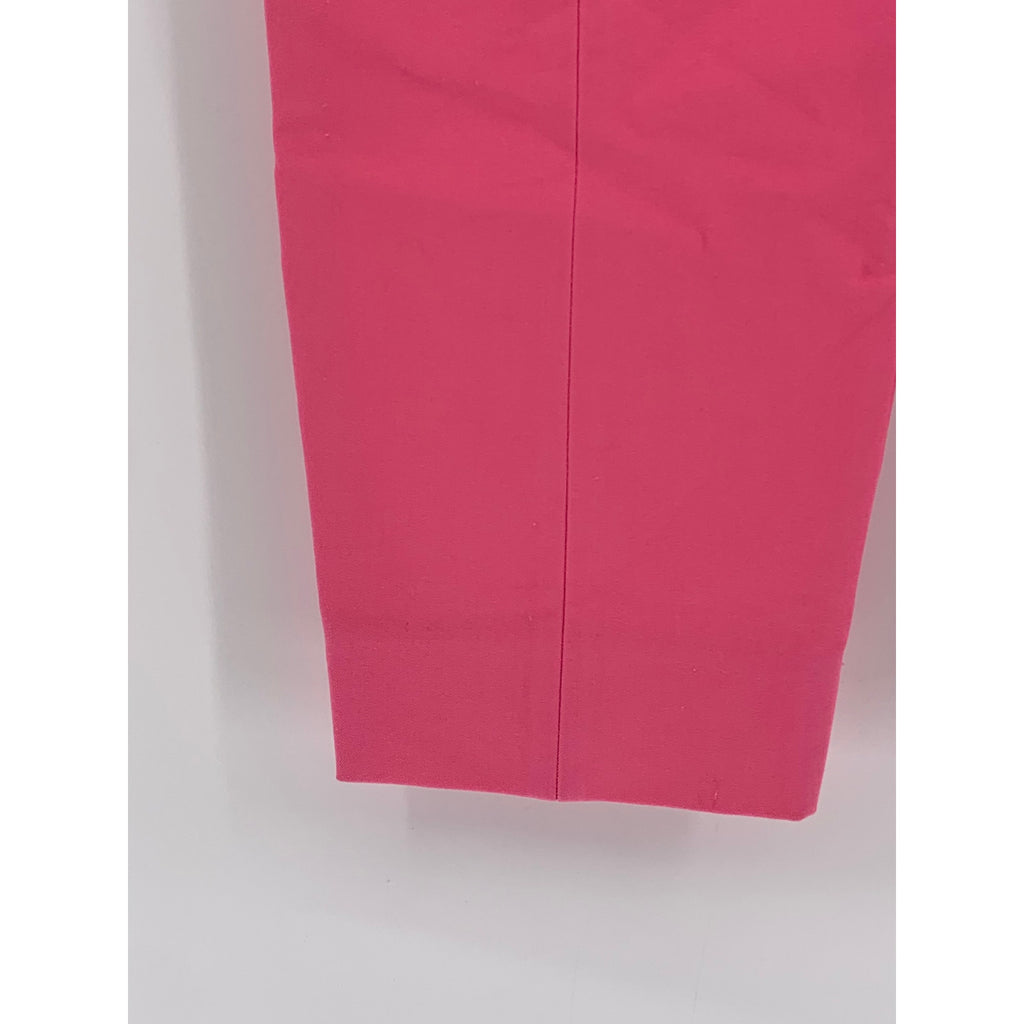 J.CREW Women's Pink Solid Cameron Slim Cropped Bi-Stretch Cotton Blend Pant SZ 2