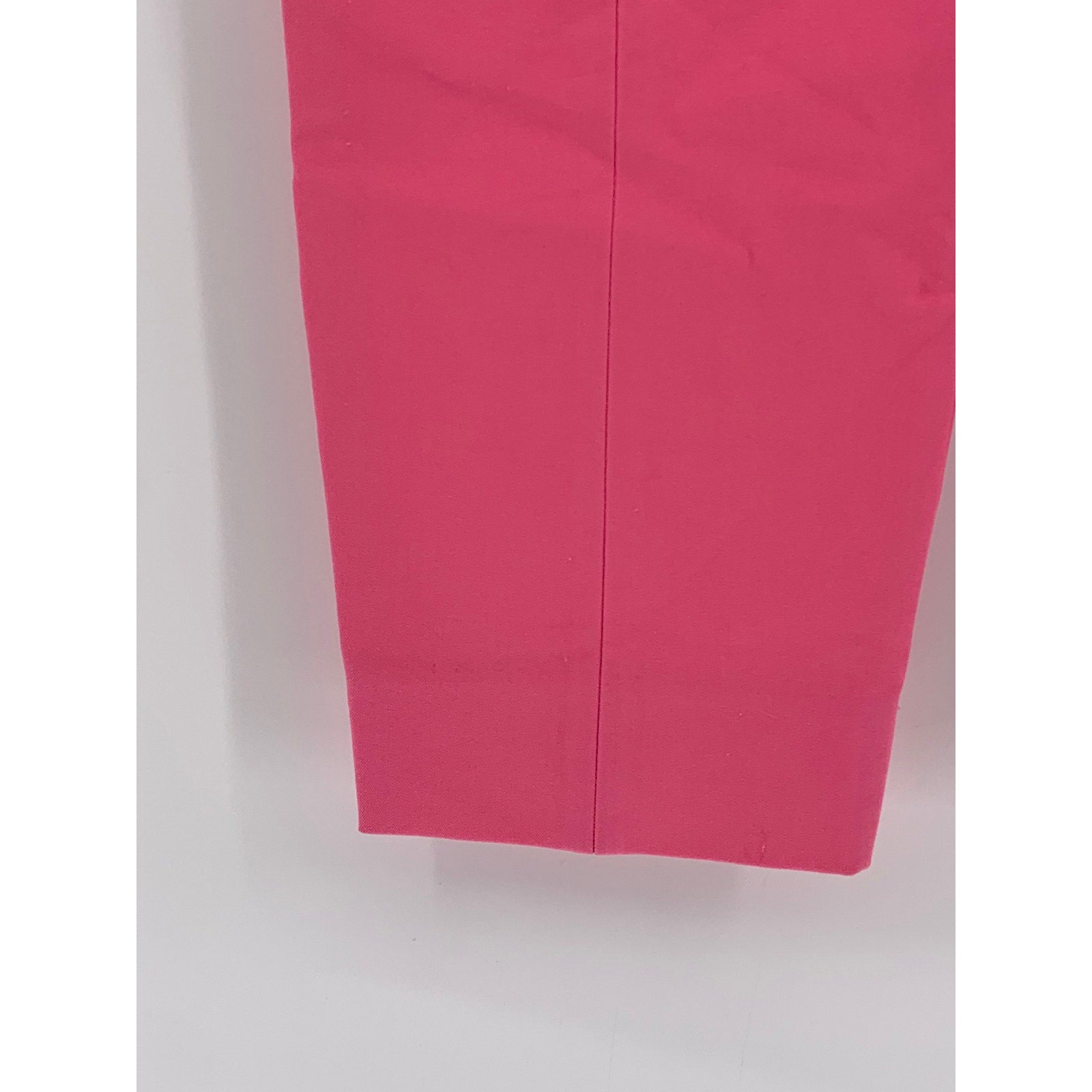 J.CREW Women's Pink Solid Cameron Slim Cropped Bi-Stretch Cotton Blend Pant SZ 2