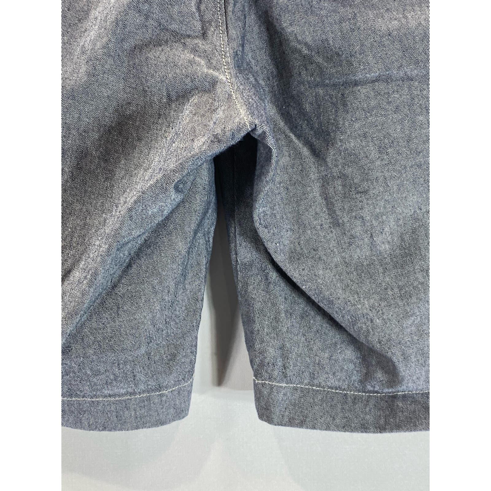 J.CREW Men's Dark Gray Chambray Stretch 9" Chino Shorts SZ 29