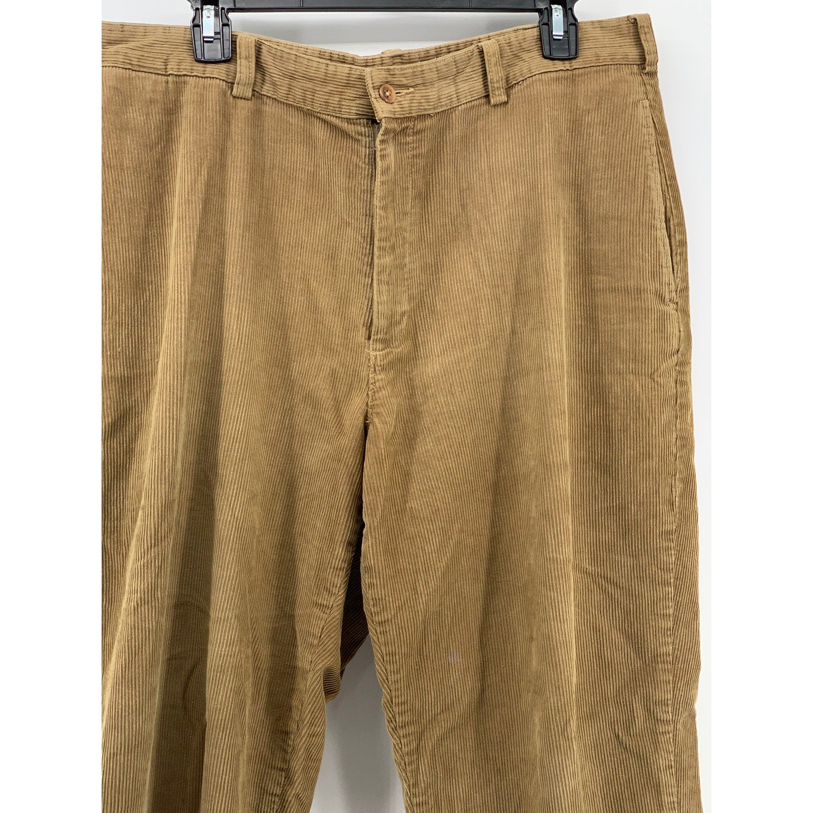 BROOKS SPORT Men's Tan Corduroy Straight-Leg Regular-Fit Pant SZ 36X30