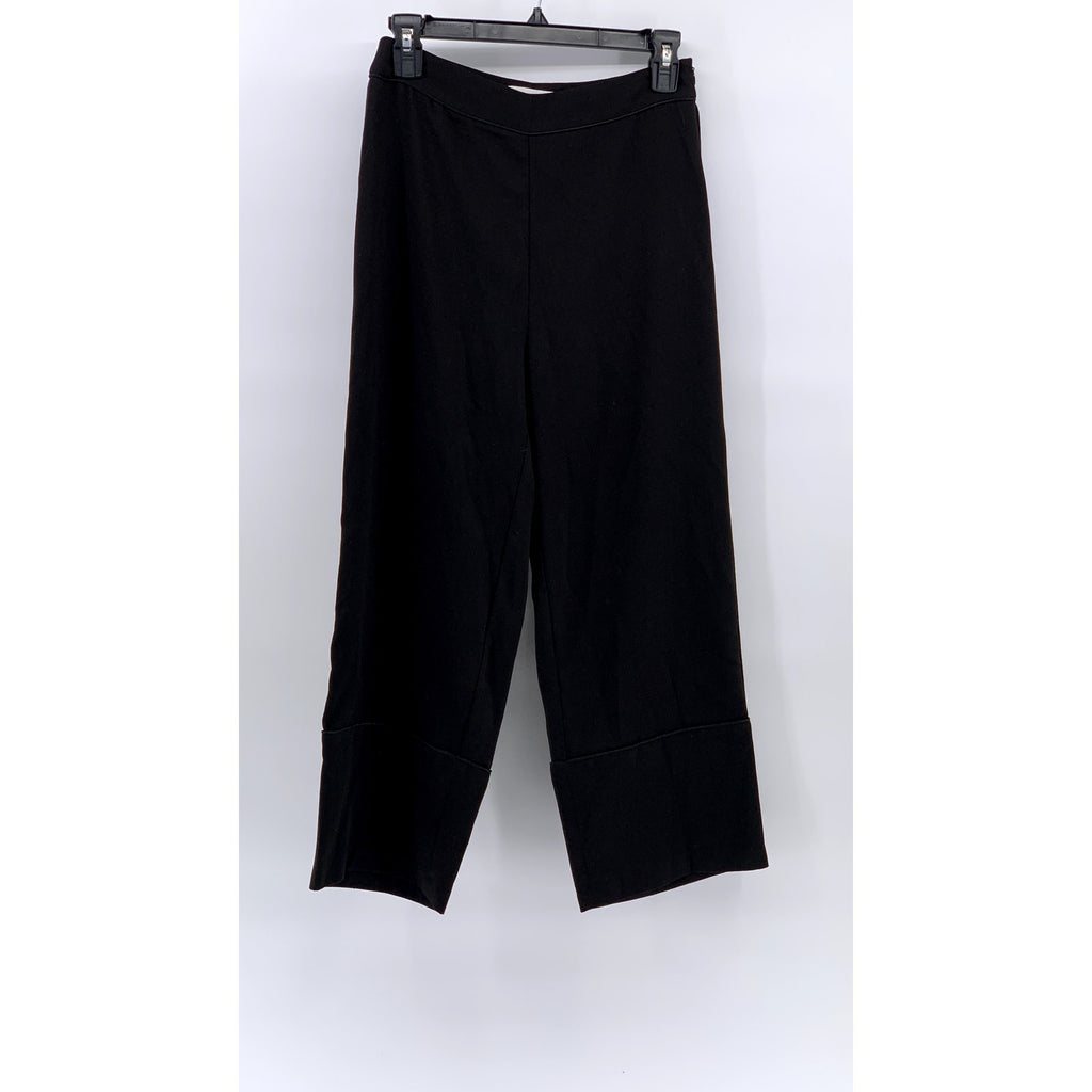 OAK+FORT Women's Black Cuffed Straight-Leg Pants SZ 2