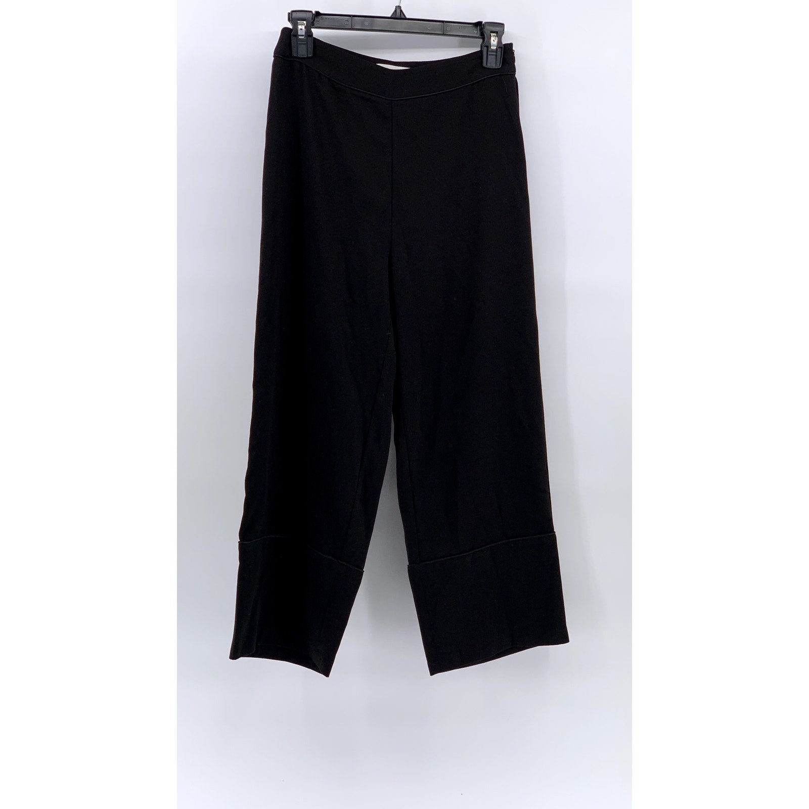 OAK+FORT Women's Black Cuffed Straight-Leg Pants SZ 2