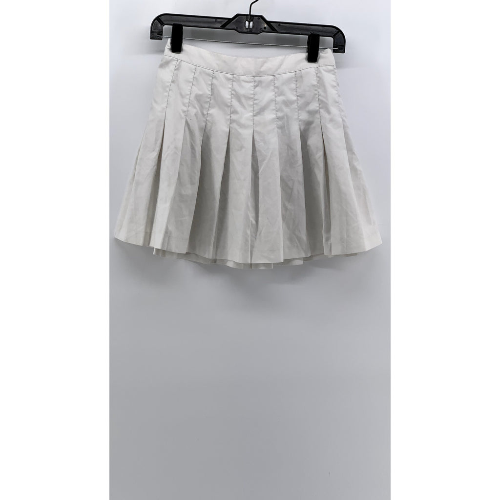 VITAL Women's White Pleated Tennis Mini Skirt SZ 8