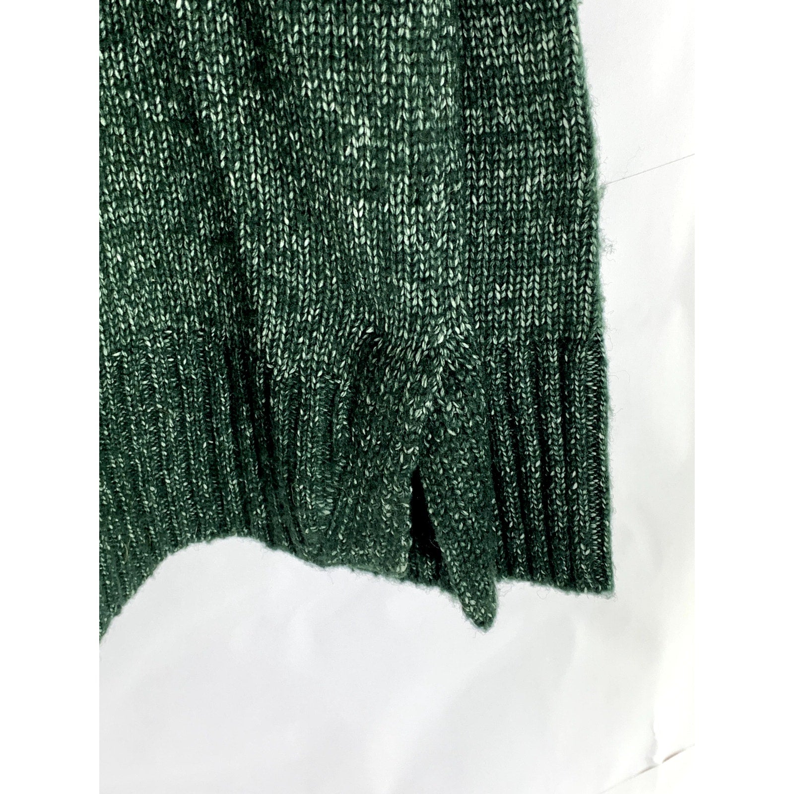 BANANA REPUBLIC Women's Dark Green Knit Mock-Neck Oversized Pullover Sweater SZS