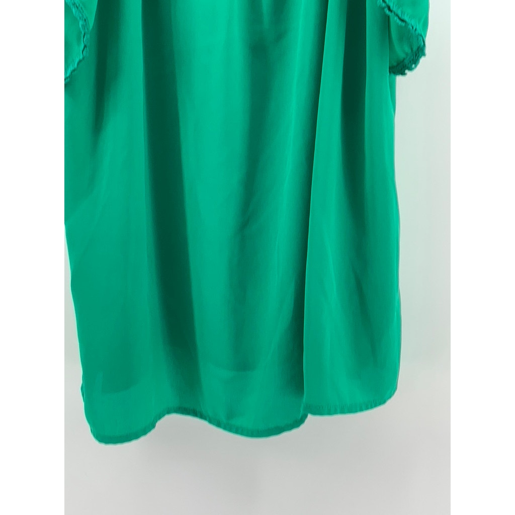 FOREVER 21 Women's Green Short Sleeve Top SZ M