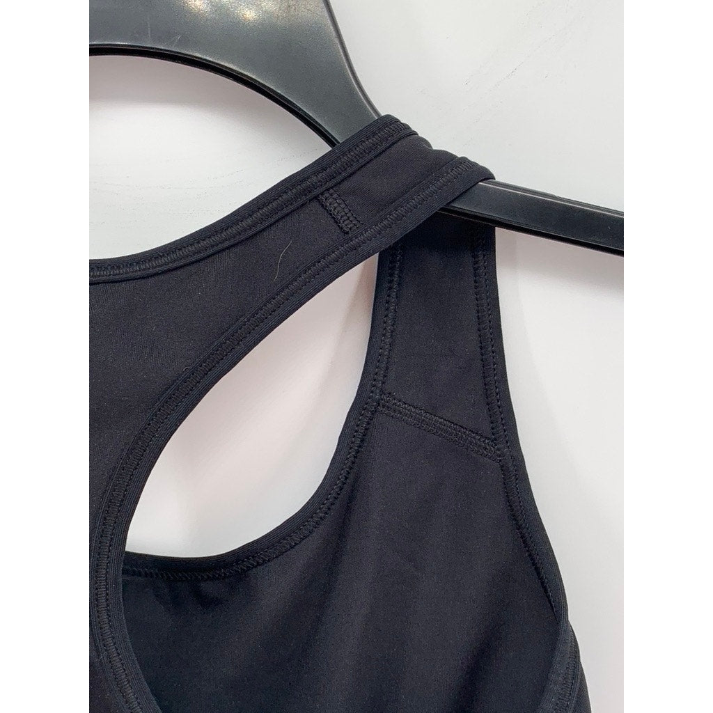 NIKE Women's Black Swoosh Racerback Sports Bra SZ S