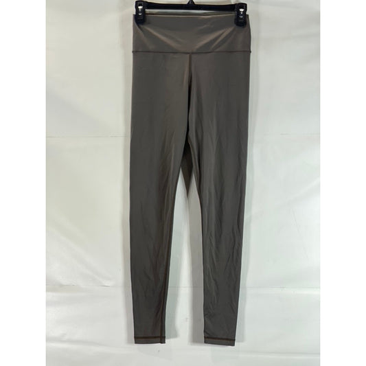 MUJI Women's Medium Grey High-Rise Quick-Drying Lightweight Stretch Leggings SZM