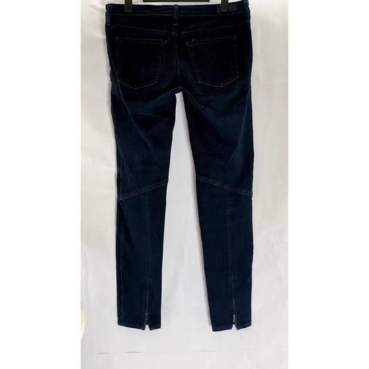 ADRIANO GOLDSCHMIED Women's Blue The Moto Zipper Hem Skinny Jean Leggings SZ 29