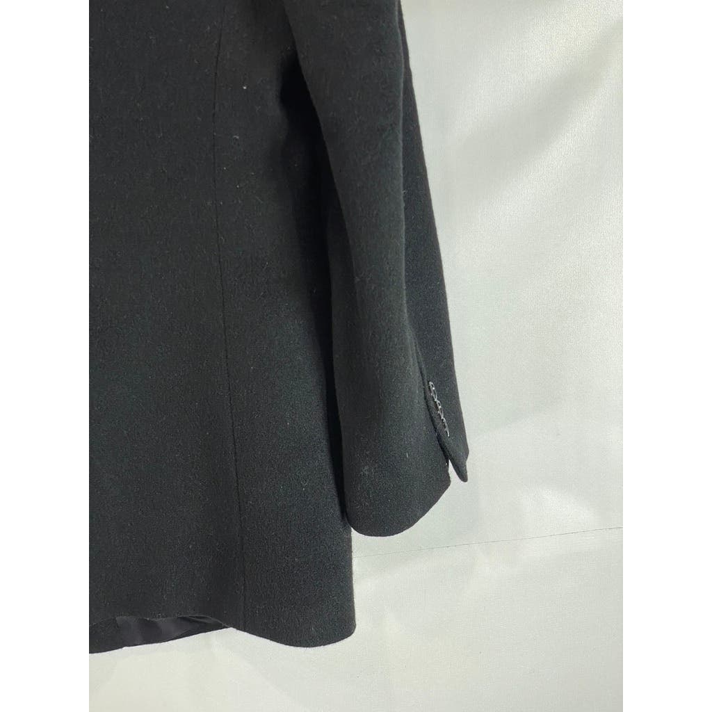 BROOKS BROTHERS 346 Men's Black Solid Short Two-Button Camel Hair Blazer SZ 40S