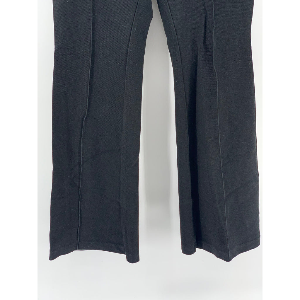 MICHAEL MICHAEL KORS Women's Black Striped Wide-Leg Pull-On Pants SZ M