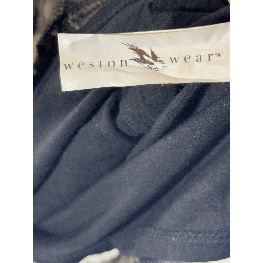 WESTON WEAR ANTHROPOLOGIE Women's Brown Unconditional Osier Lace Mini Dress SZ M