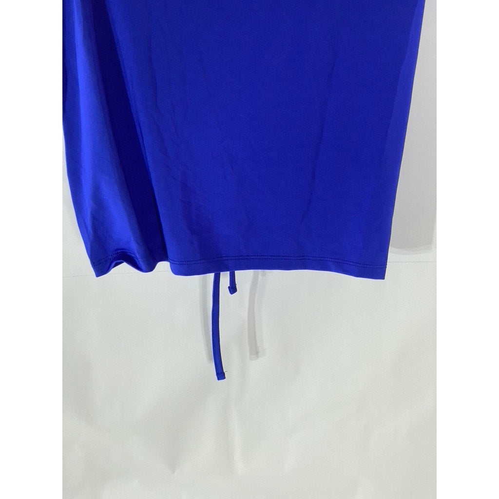 COLLECTION PIMKIE Women’s Royal Blue Cinched-Front Short Sleeve Top SZ L