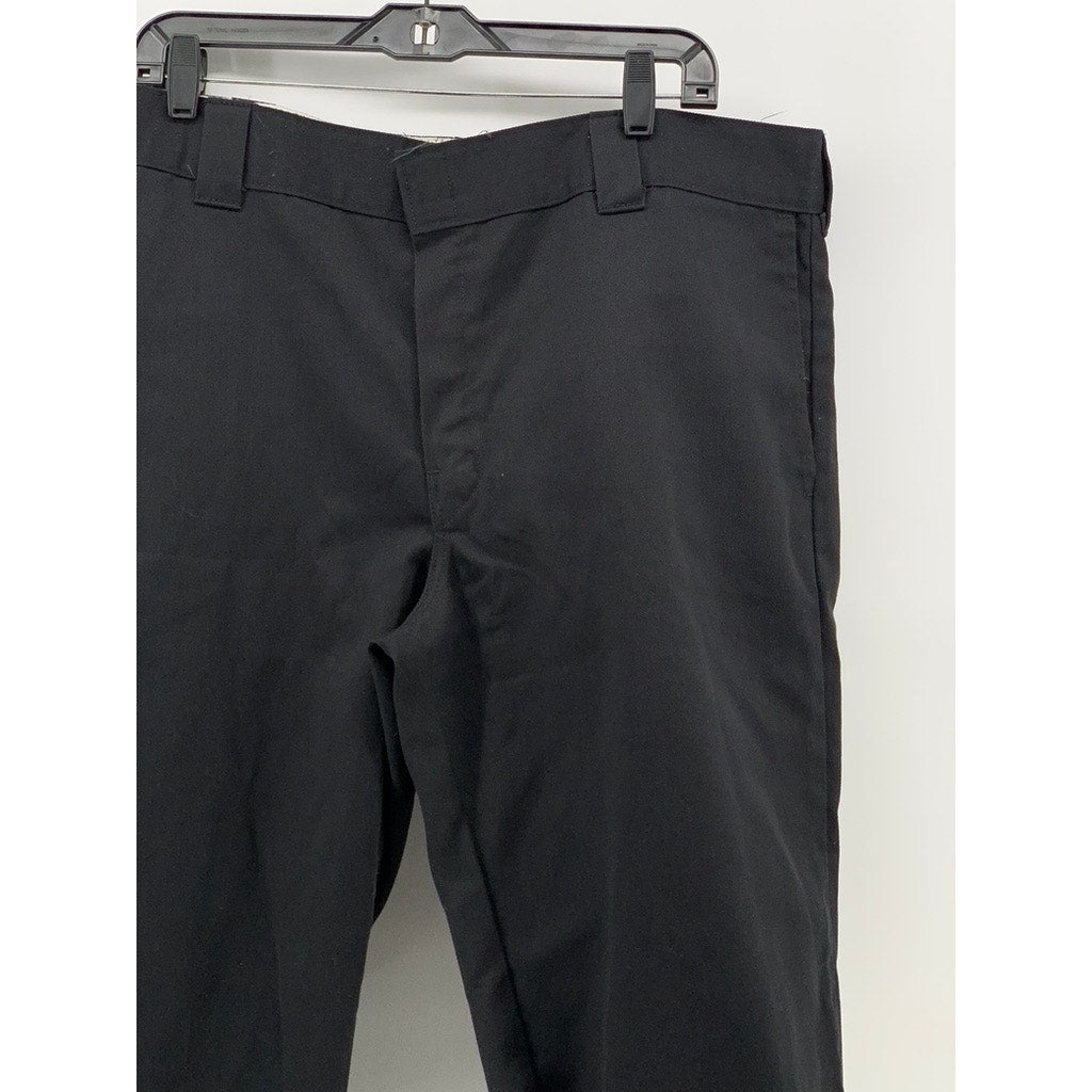 DICKIES Men's Black Faded Slim Straight Cut Off Short Pants SZ 40