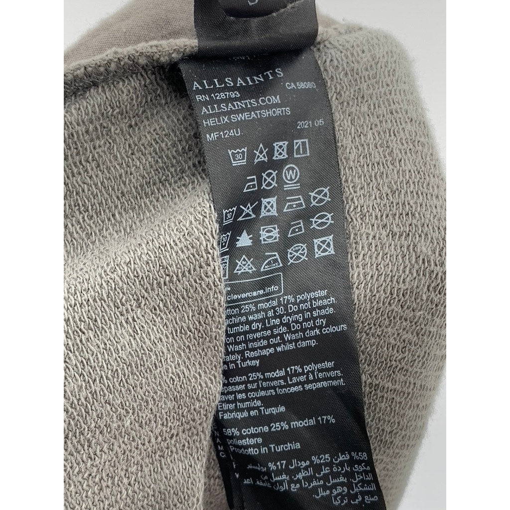 ALLSAINTS Men's Gray Helix Casual Sweatshorts SZ S