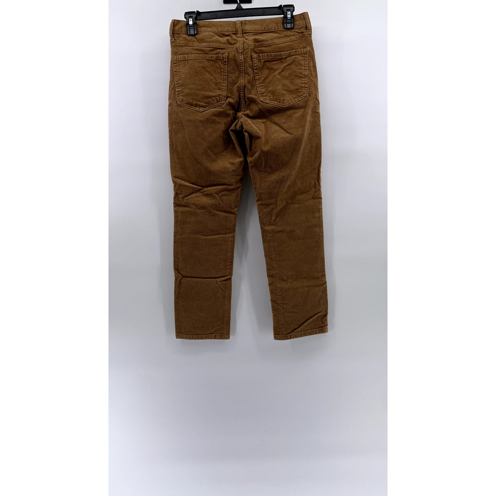 BANANA REPUBLIC Women's Tan Corduroy High-Rise Slim Pant SZ 27/4