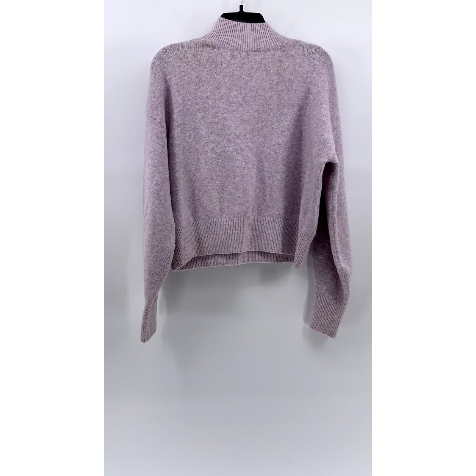 & OTHER STORIES Women's Lilac Soft Knit Mock-Neck Long Sleeve Sweater SZ S