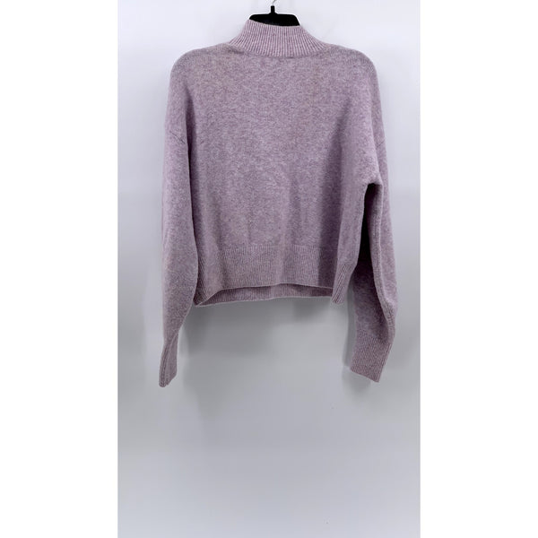 & OTHER STORIES Women's Lilac Soft Knit Mock-Neck Long Sleeve Sweater SZ S