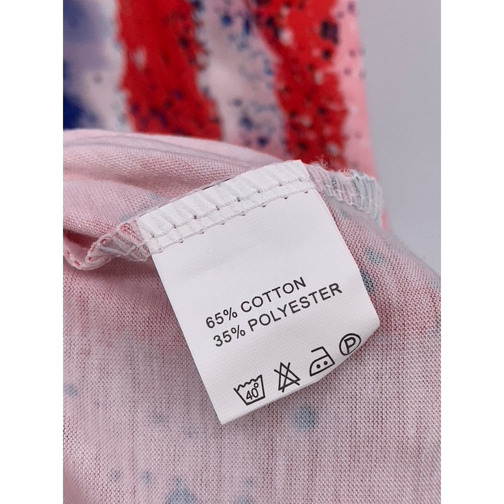 FOR G AND PL Women's American Flag Print Maxi Tank Dress SZ L