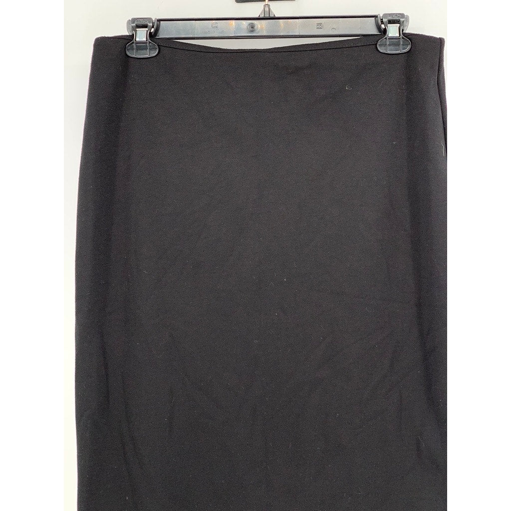 COVINGTON Women's Black Solid Pencil Mini Skirt SZ 14