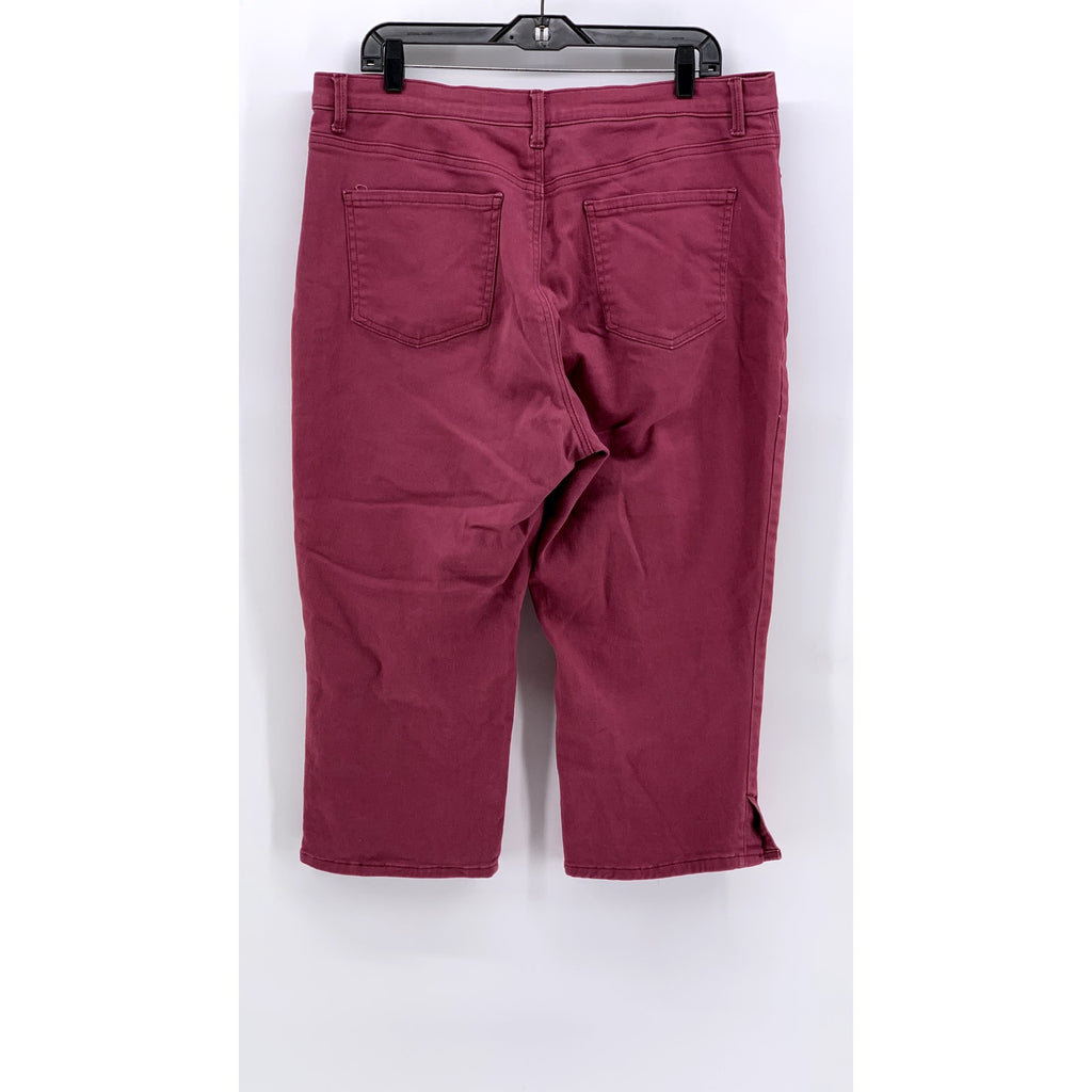 GLORIA VANDERBILT Women's Denim All Around Slimming Effect Capri SZ 14
