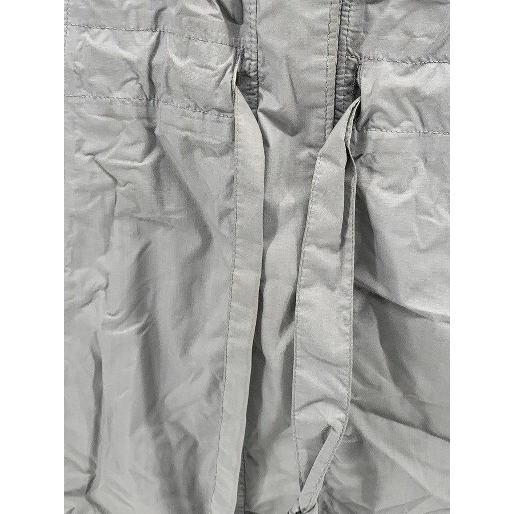 THE NORTH FACE Women's Gray Double Closure Long Sleeve Hooded Trench Coat SZ M