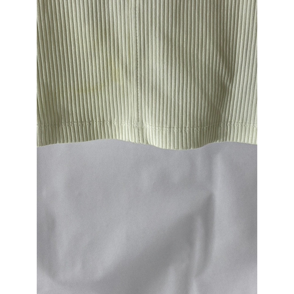 PIMKIE COLLECTION Women's White Ribbed Scoop-Neck Tank Top SZ 6-8(UK-M)