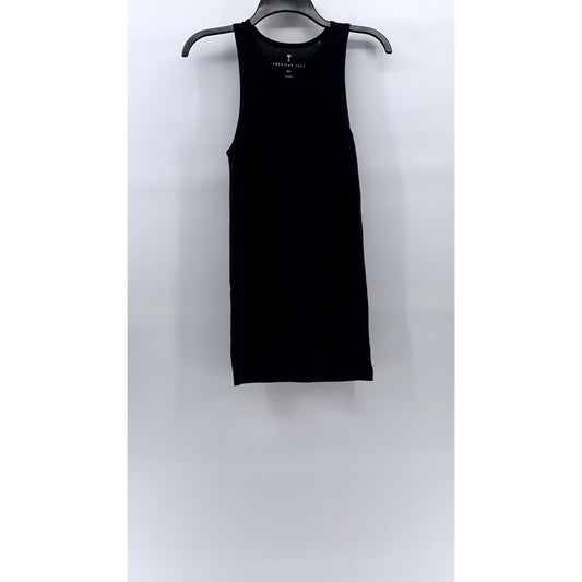 AMERICAN TALL Men's Black Soft-Knit Crewneck Sleeveless Tank SZ M/T