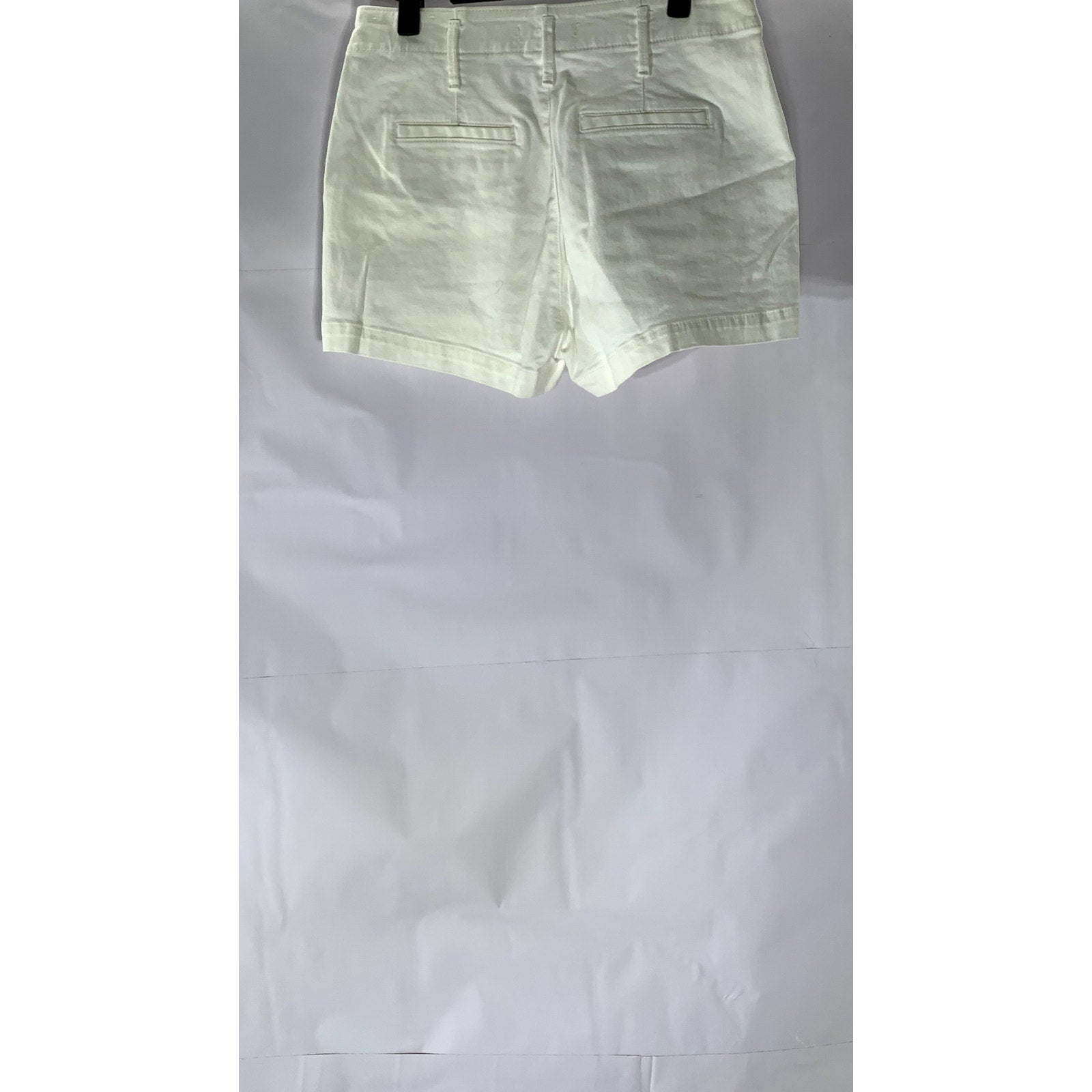 LOFT Women's White Solid Patch Pocket High-Rise Denim Shorts SZ 25